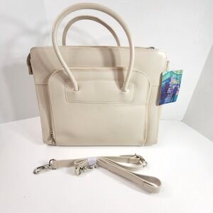 McKlein Lake Forest 15.6 Inch Ladies Leather Case w Removable Sleeve 94337 NWT